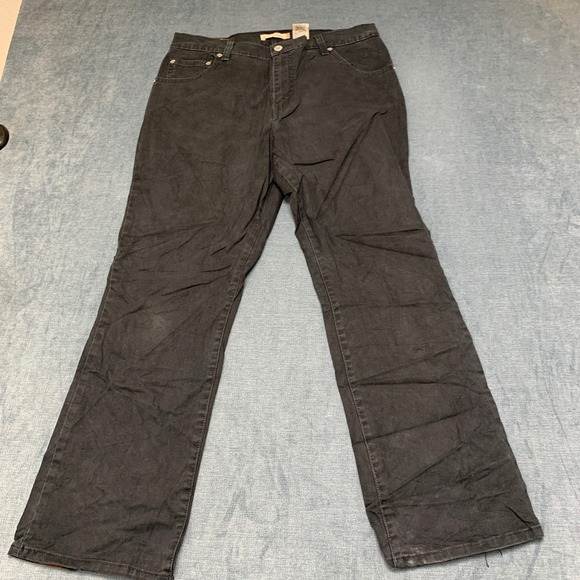 Levi's Denim - Levi's 550 Bootcut Jeans Women 12S Black Denim Cotton Stretch Casual Relaxed Fit